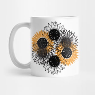 Little Aesthetic Sunflower Mug